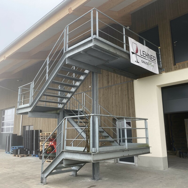 Treppe zum Eventraum